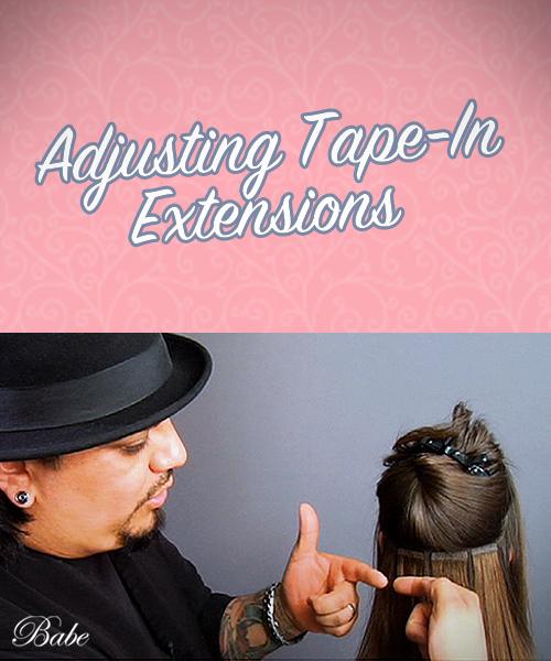 Adjusting Tape-In Extensions